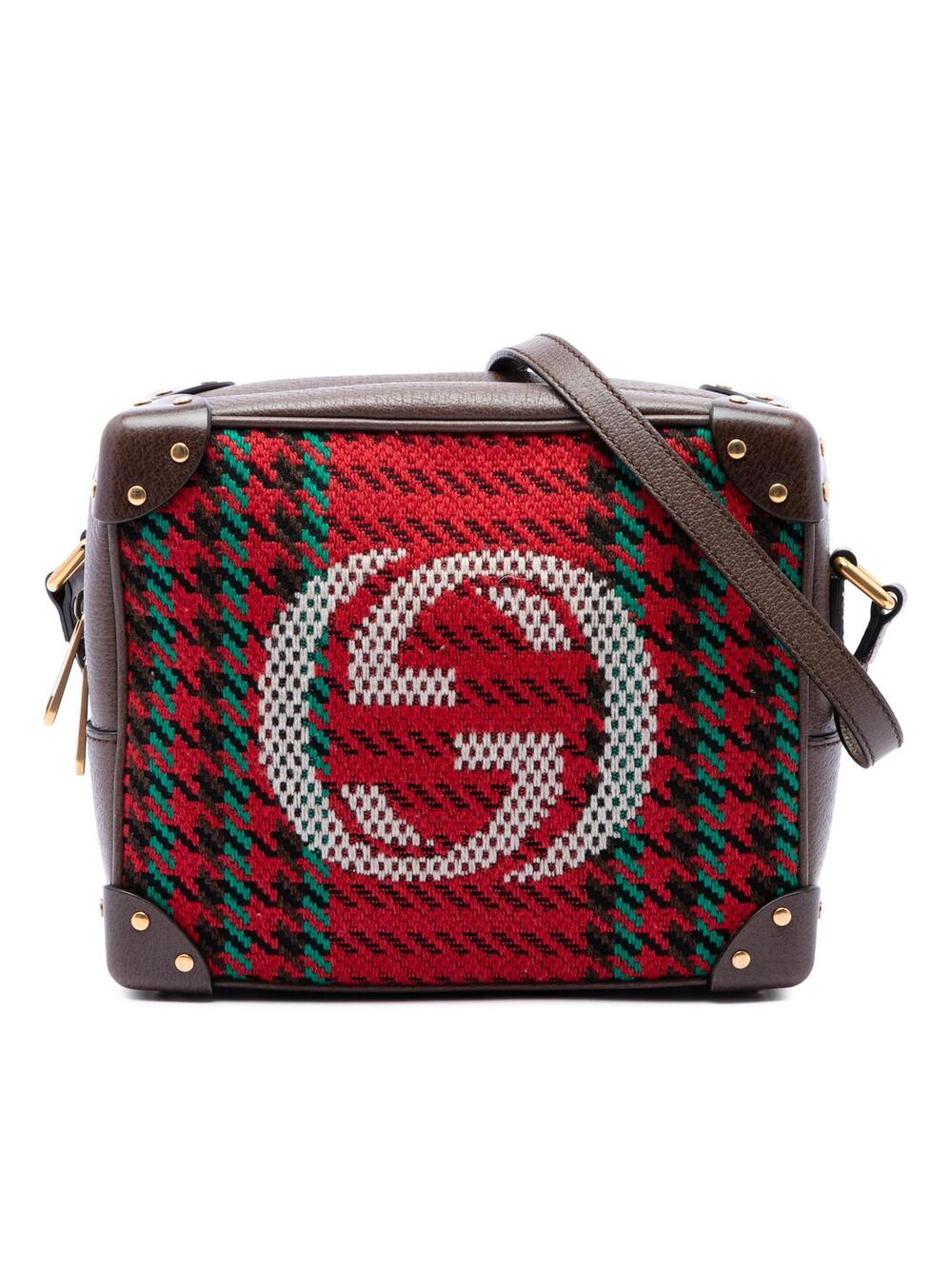 Gucci Houndstooth Canvas Soft Trunk #342733G94B